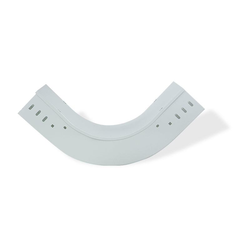 Accessoires de courbure ronde en plastique pulvérisé pour systèmes de goulottes de câbles