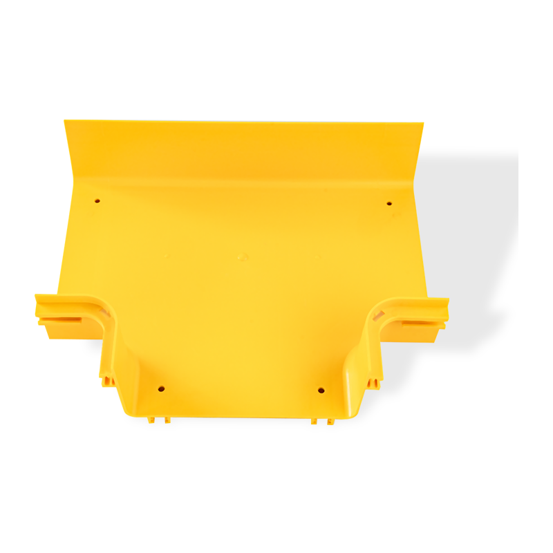 Té horizontal en PVC ignifuge standard UL94 FV-0 pour chemin de câbles fibre