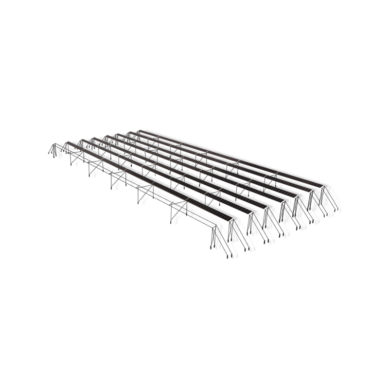 Système de sol solaire Support fixe flexible en acier galvanisé